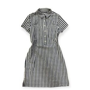 Vineyard Vines Navy and White Gingham Dress